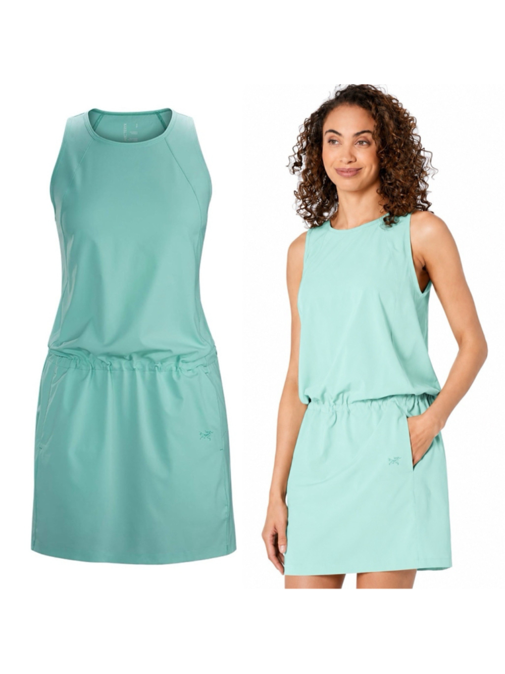 Arc’teryx Contenta Dress Women’s Small Mint Teal Sleeveless Travel Casual